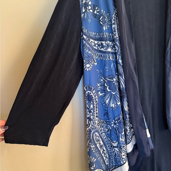 Chico's Travelers scarf front Cardigan women’s 16/18 nwt - Picture 2 of 8